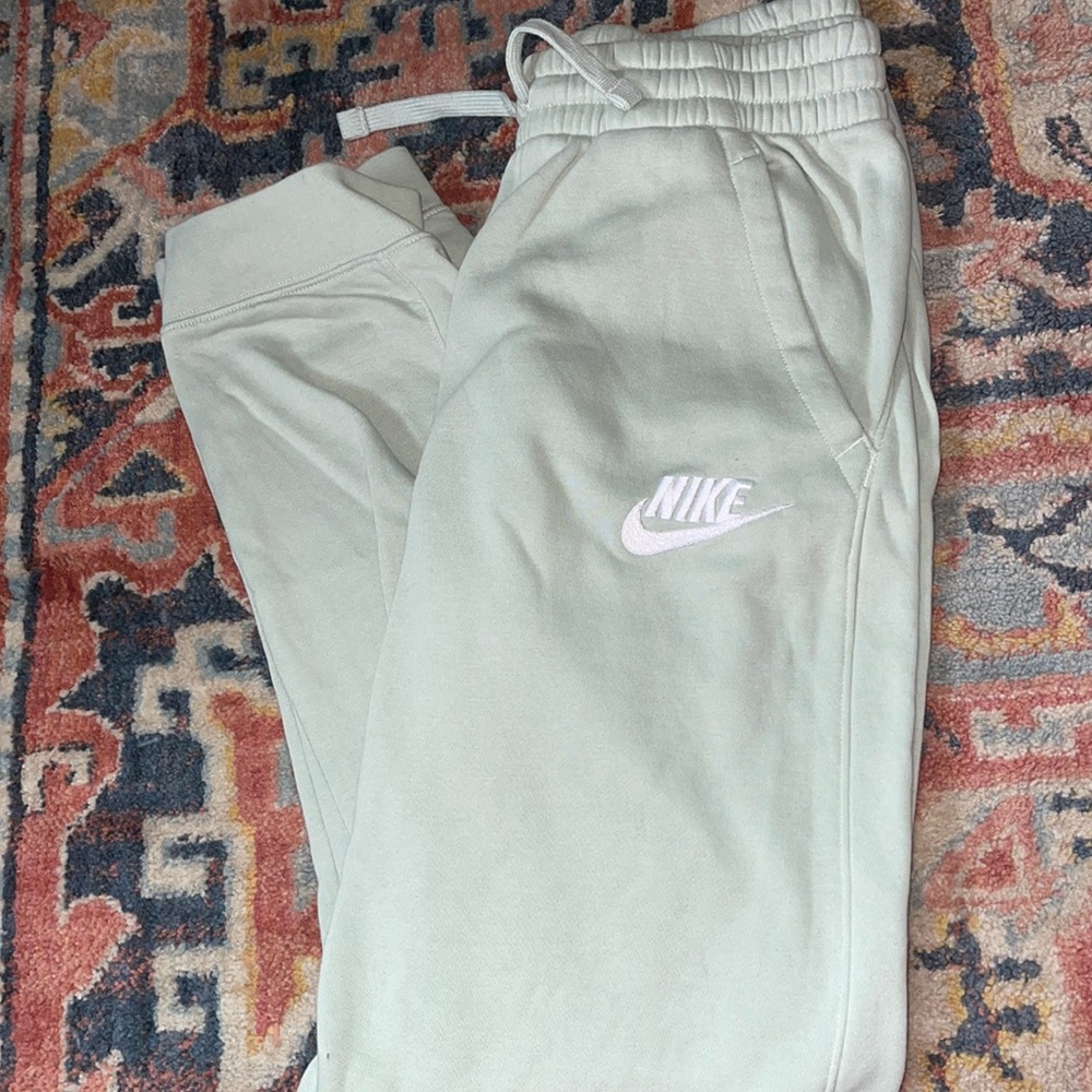 Mint green Nike sweat pants